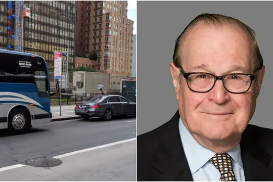MTA board member Charles Moerdler and his private parking lot.